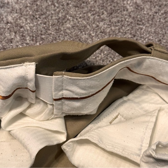 Mens Haggar Dress Pants With Elastic in the Waist 40 x 32 Big & Tall Tan - Picture 12 of 13
